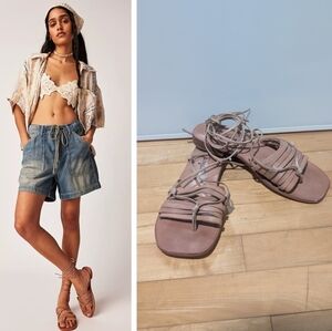 NWT Free People | Cami Huarache Wrap Sandals